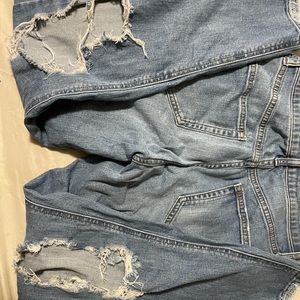 Ripped mom jeans